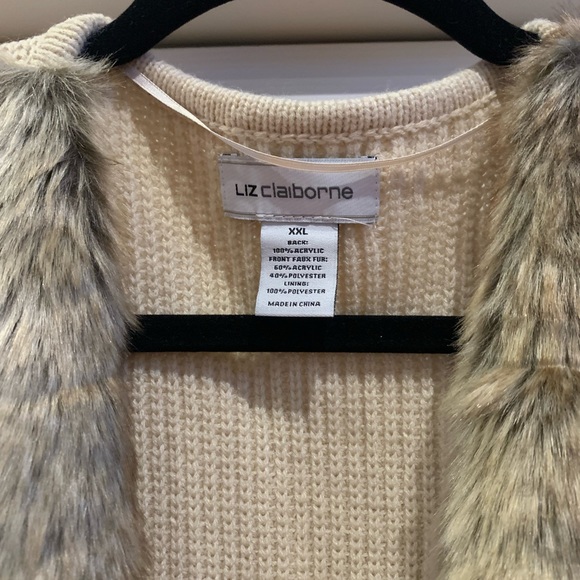 Faux Fur Vest - Women’s - Size XXL - Picture 2 of 4